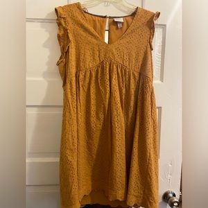 Eyelet Babydoll Dress